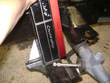 The upright needs to be straight also. I drew in where the "top hat" and the lower cross member meet. There is a seem here that gets welded. 