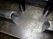 This was notched with a grinder, so it isnt perfect.