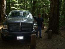 me with my truck in the forrest!