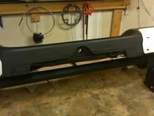 Bumper repaint/undercoated.