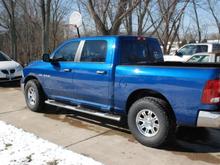 Project Big Horn,
Nitto Terra Grapplers 305/70/17
Eagle series 140 rims,
2 1/2 front and 3/4 rear leveling kit and 
D-Badge coming soon