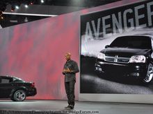A look at the Dodge debut backdrop