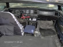 82 TA Interior. Gutted but left carpet.