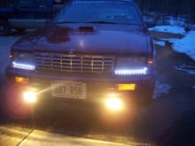Light up the road. LEDs, Yellow Fogs, Smoked corners and bumper lights.