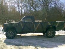 after 2in body lift, and 33x12.5x15 BFG A/t's
(bumpers not lifted in photo but are now)