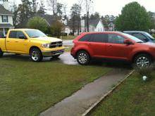 Next to Angel's Ford Edge