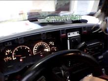 Gauge cluster with the green tint removed before LEDs