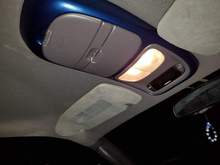 Interior custom painted with color match patriot blue metallic