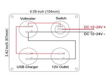 Wiring set up, except there will be three items in a line. 