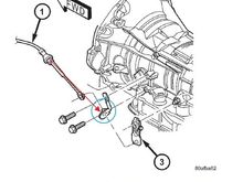 Taken from the service manual. Bracket circled in blue with the red arrow pointing from the cable stop to the bracket