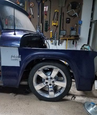 Sitting right where I want it. I should be able to lower it or raise it by about an inch with the coil overs. 