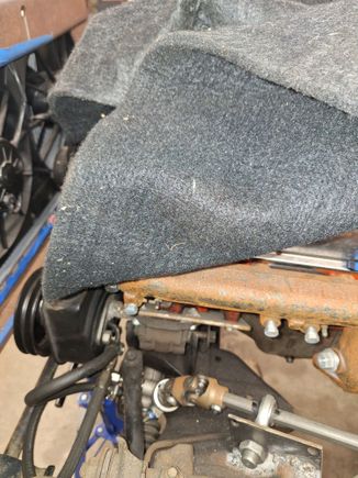 Drivers side mount.
