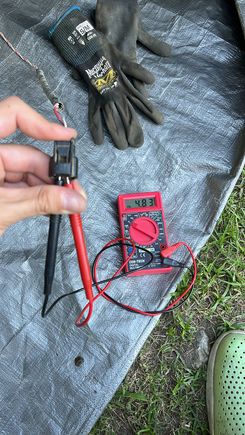 Went ahead and tested rear connector and im getting 4.83v POWER. This is with the ABS module plugged in and key ON