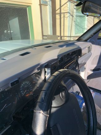 Dry fit of the dash.  The color is a little lighter than the presidio gray, but may hold what I got. 