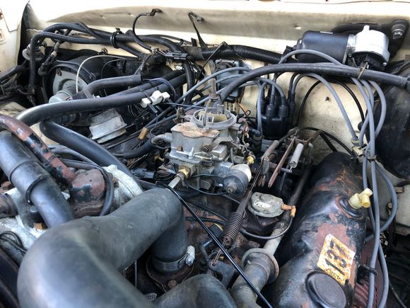 Air cleaner removed,