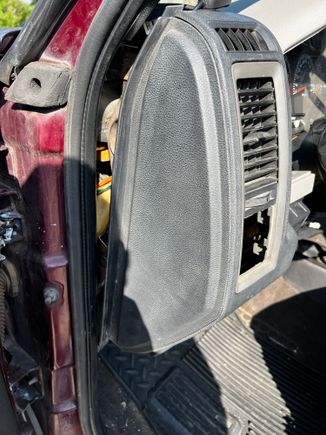 Driver Side Dash Gap only visible with Door Open