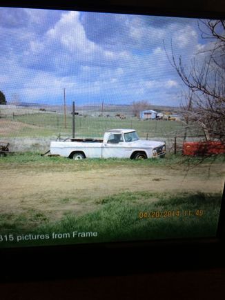 I couldn't find many photos, this is the truck but the picture is low quality, I had to take a picture of the photo while it was on the digital frame. The truck is still at my grandfather's house about two and a half hours away from where I live, so this is the best I can do for now.
