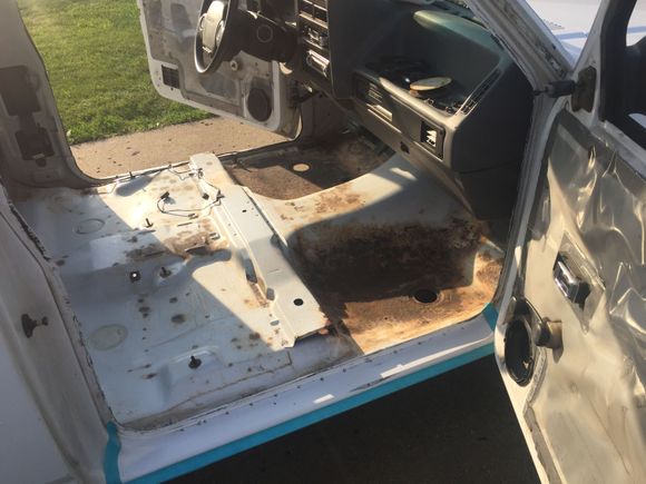 Cleaned up the floorboards