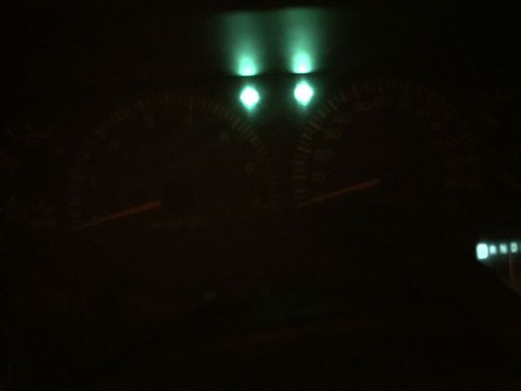 Only thing I see when I swish my headlights on it's a solid light on the dash but I get nothing else,
