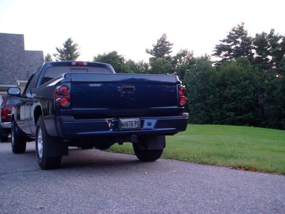 Debadged tailgate, smoked rear license plate cover, Vtech taillight covers professionally paint-matched