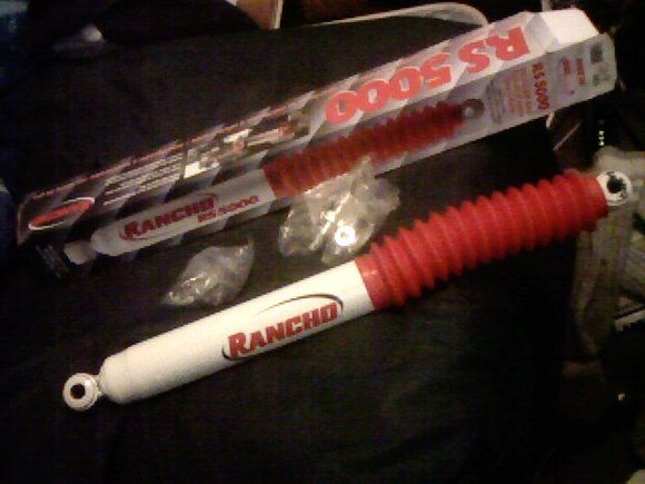 My new Rancho RS-5000 steering stabalizer shock