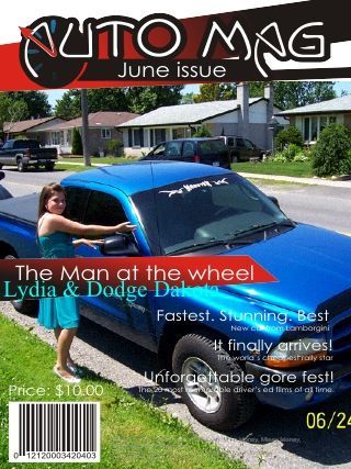 My truck with my daughter