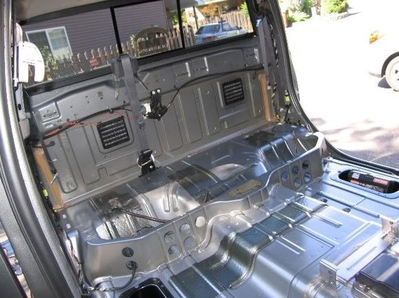 I took the interior out to bare metal to install Dynomat extreme, and 1/2" dynopad on top of the dynomat. on floor all doors and ceiling