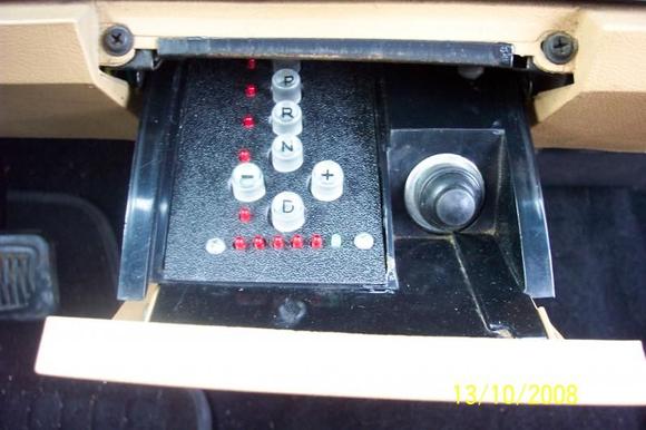 push button shifter and starter button