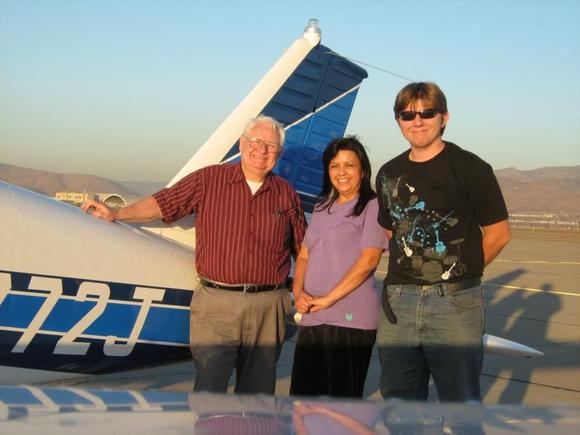 This was a trip I took to san diego with couple family &amp; friends. i.e. im the young guy. Thats not my plane but I can fly so look for me in the sky. :D

yea I know my belt buckle is missing kinda broke off my belt