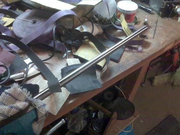 sanded the rusty barrel smooth as a babies ass and reblued...