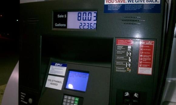 The first time I fueled her up.