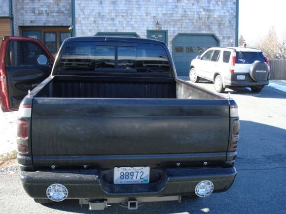 shaved tail gate with latches on inside