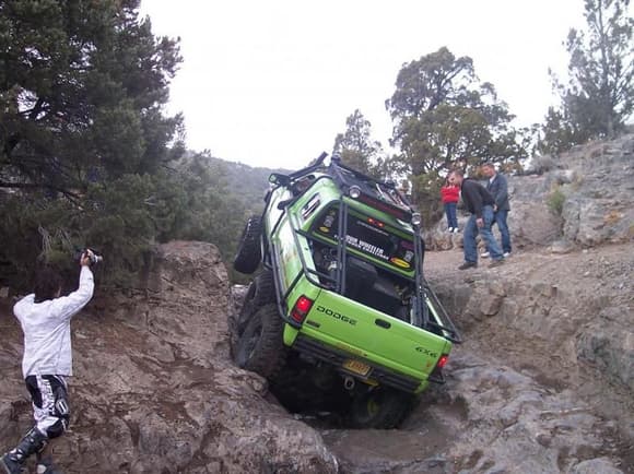 Wheelin on the Snakes Trail in Utah with the Dodge T-Rex