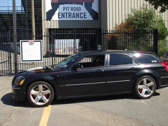 My SRT @ Pit Road Entrance @ Lowes Motor Speedway