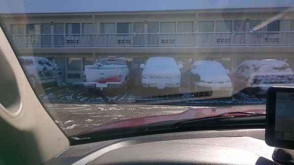 Hotel in Dalhart Texas the next morning