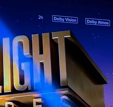 Dolby Vision comes up with Fandango at Home movies. 🤷🏼‍♀️