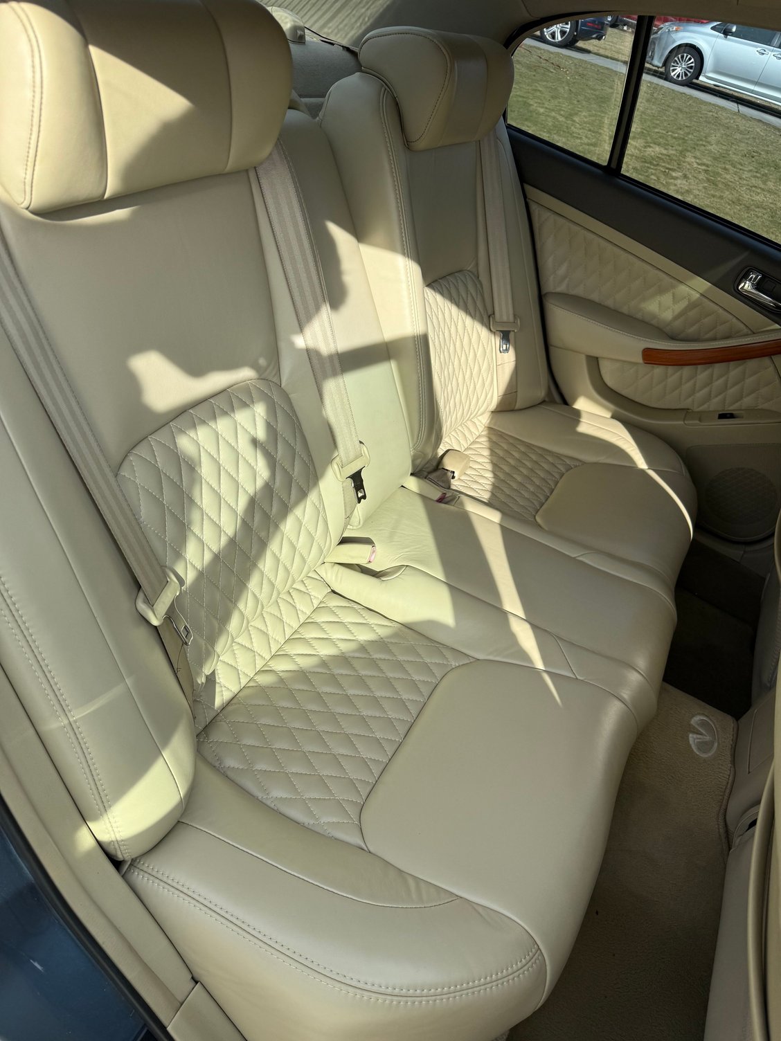 Passenger side view of the rear 