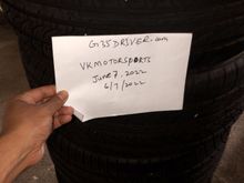 20" staggered wheels/rims with tires having 9/32 tread