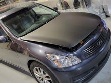 Hood wrap….just getting started 