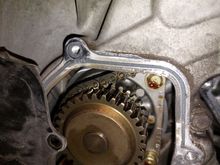 Is the chain behind the gears? It seems as though it may have slipped....