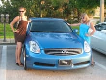 Me &amp; Kennedy's lovely girlfriend modeling my car at the Clearwater meet on 6-7-09