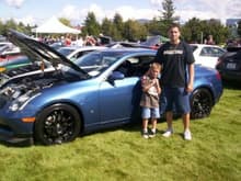 This is my son and I at the car show.