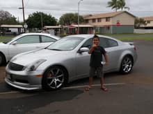 my 04 g35 with my son