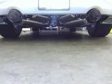 tru dual catback and test pipes