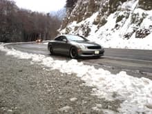 Slipping and sliding down Mt. Baldy