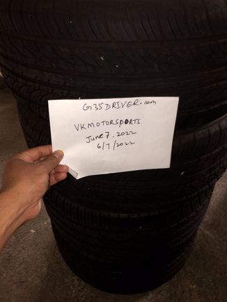 20" staggered wheels/rims with tires having 9/32 tread