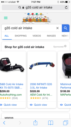 The blue middle is the intake I bought I needed a new maf duct boot this was a cheaper alternative