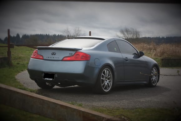 Cloudy days in Washington next to Snohomish Levee