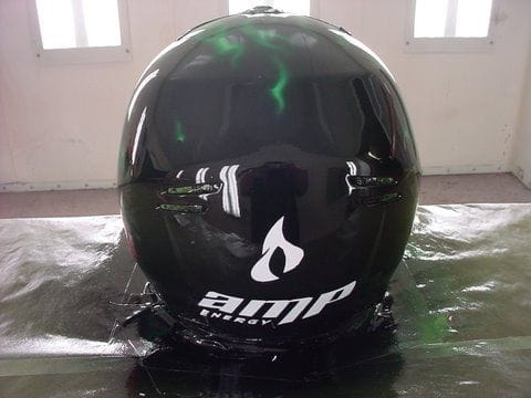 Painted Amp Energy logo on back