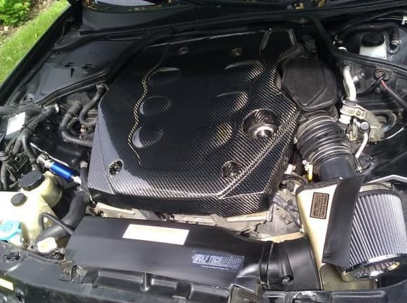 engine bay at work